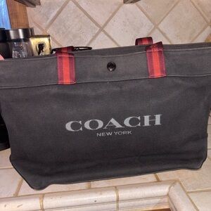 Coach Canvas Black Tote Bag 38